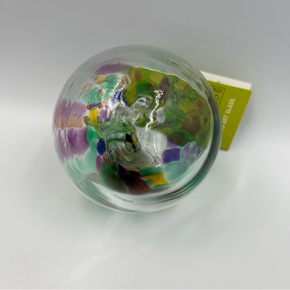 Kitras Art Glass Tree Ornament Hand Blown Hanging Ball Globe Sphere 3” Decor - Picture 12 of 12